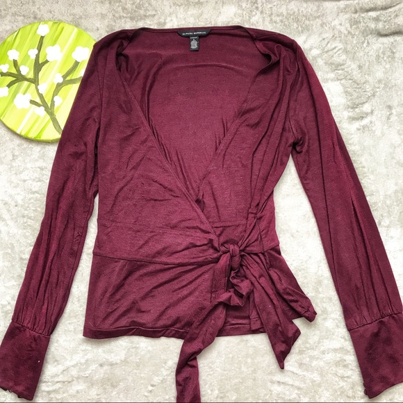 Banana Republic Tops - Banana Republic Long Sleeve Waist Tie Top